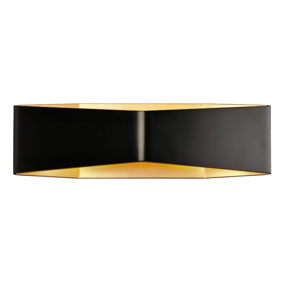 Wandlamp Cariso WL-4 zwart met goud