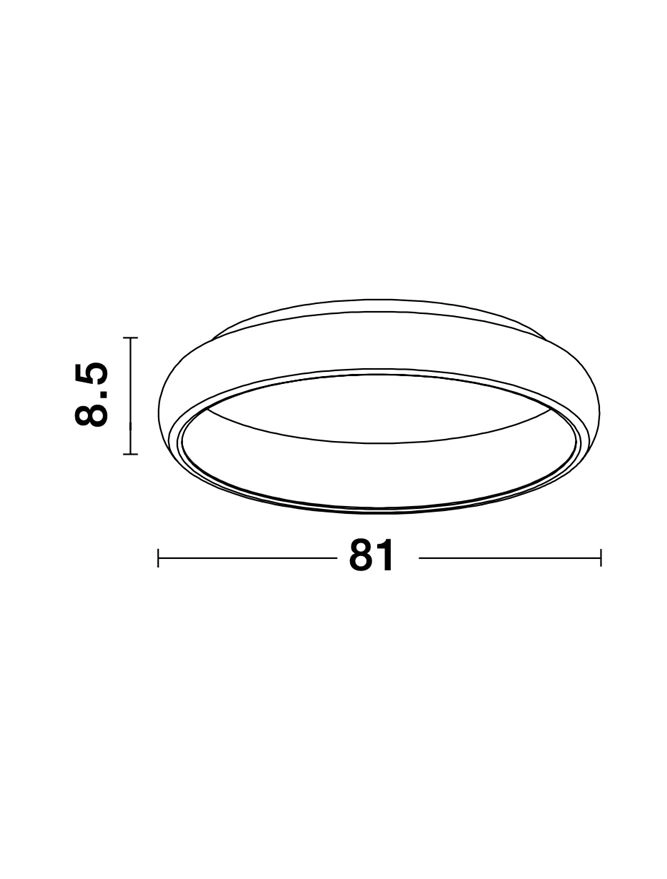 Plafondlamp Albi wit Ø 81cm Lyora 5212017416988