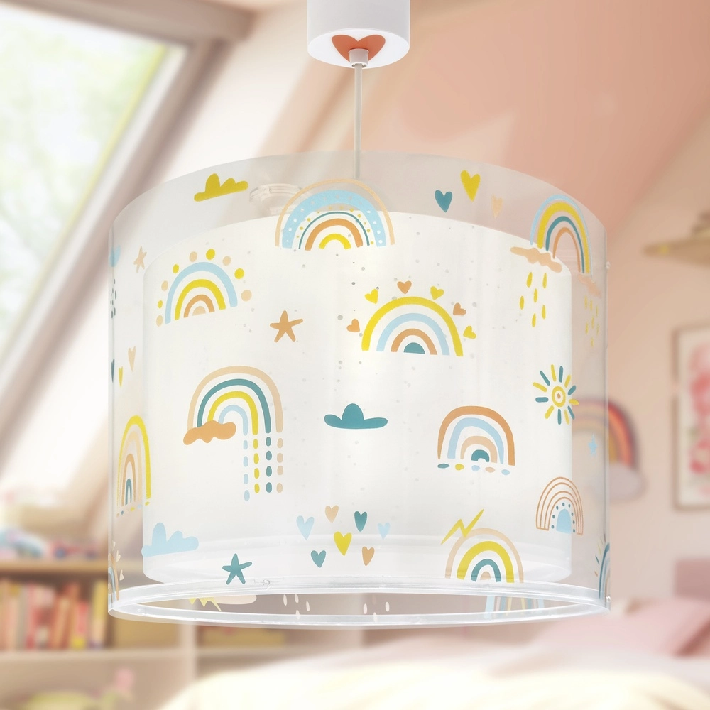 Hanglamp Rainbow roze voor kinderkamer Dalber 8420406411927
