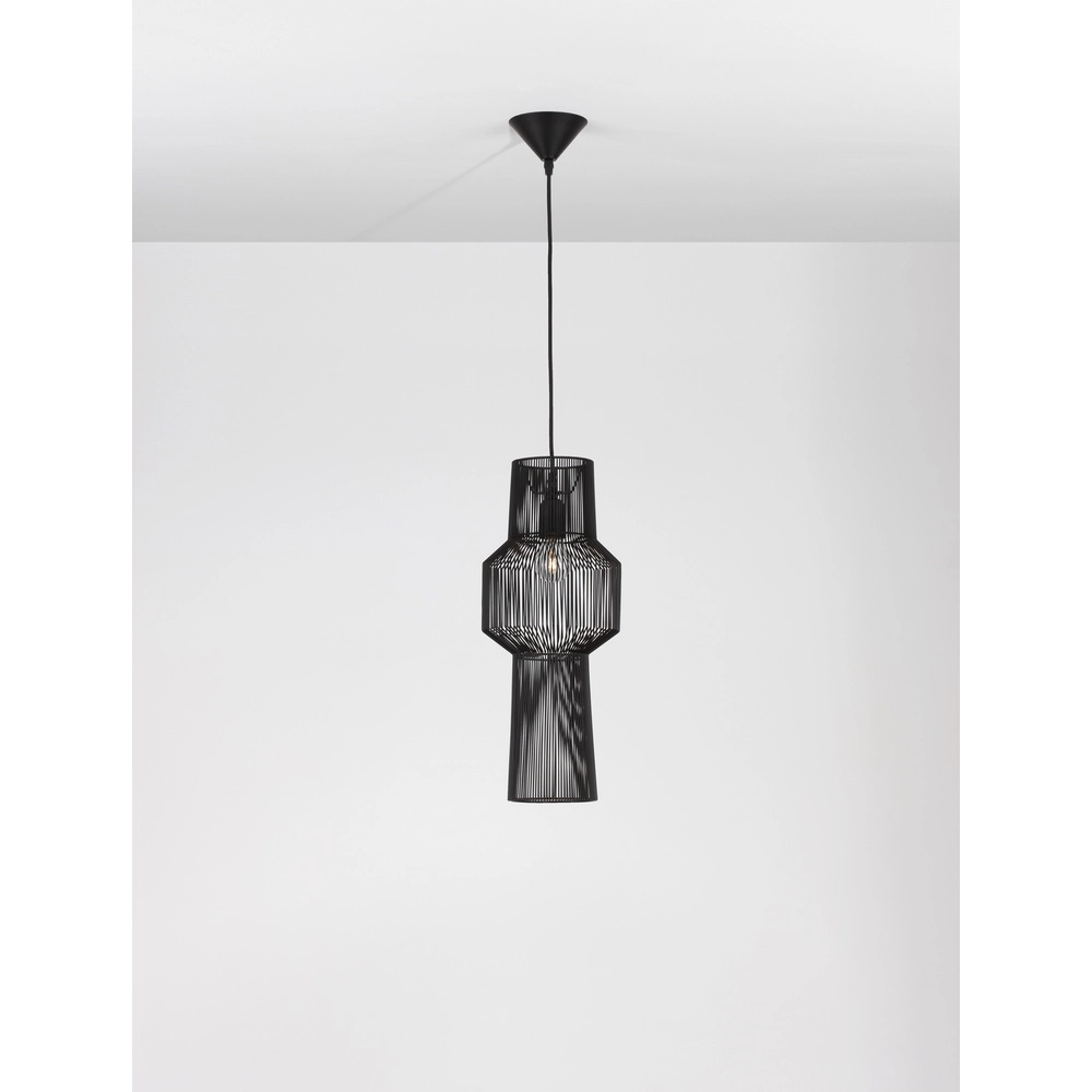 Bohemian hanglamp Bredo Ø 21cm zwart Lyora 5212017438904