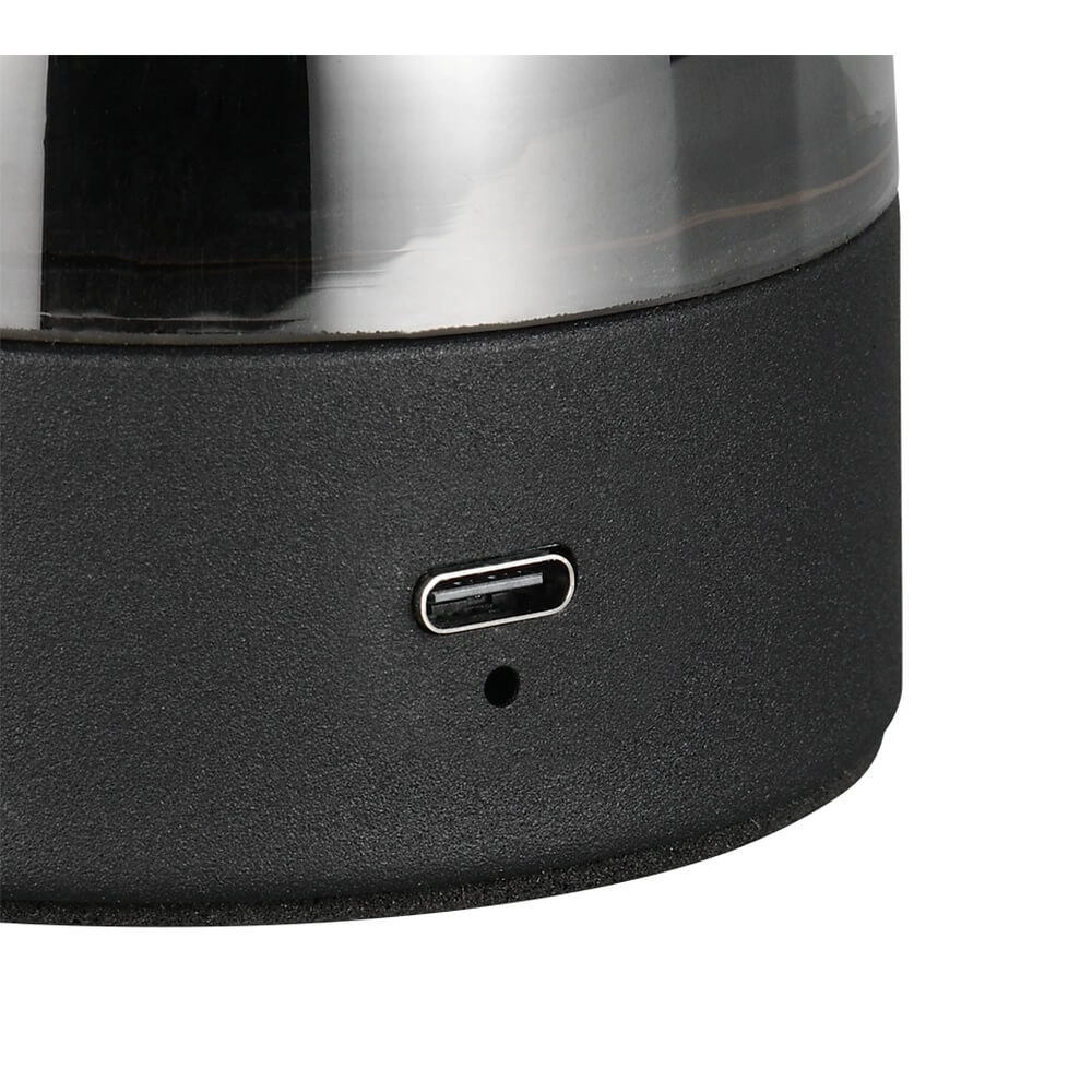 Tafellamp Dooley oplaadbaar met smoke glas Trio 4017807643206