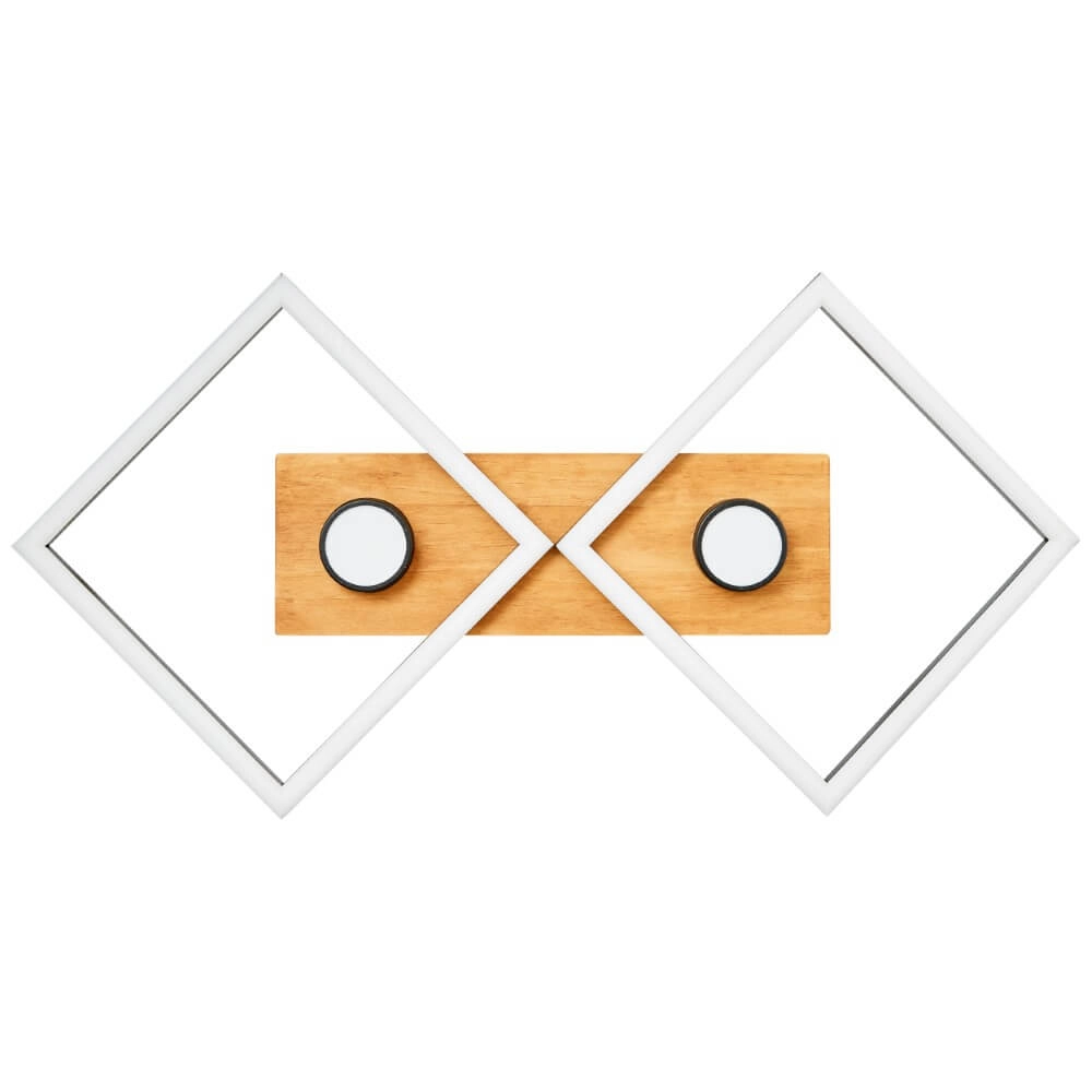 Houten led plafondlamp Woodbridge M Brilliant 4004353409707