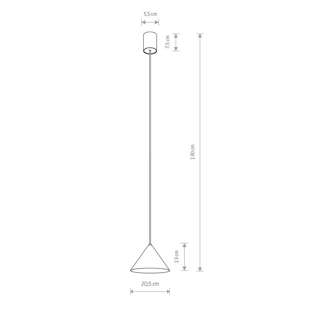 Design hanglamp Zenith umbra blauw Ø 20,5cm Lyora 5903139114912