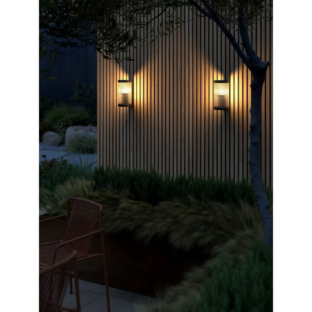 Glazen wandlamp Coupar zwart Nordlux 5704924010613
