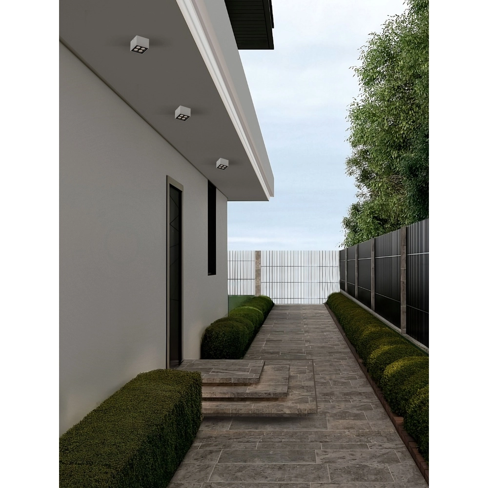 Plafondlamp Jax vierkant 8cm wit Lyora 5212017470607