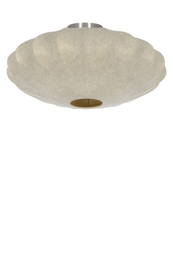 Japandi plafondlamp Fay Ø 50cm crème Light & Living 8717807760465