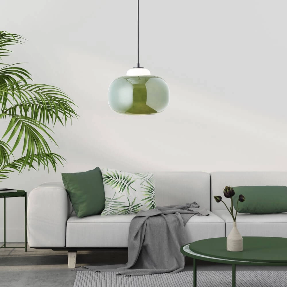 Hanglamp Blop groen Brilliant 4004353413339