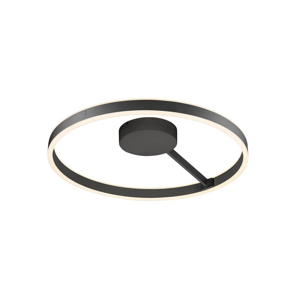 Design plafondlamp One 60 zwart Ø 60cm Design plafondlamp One 60 zwart Ø 60cm