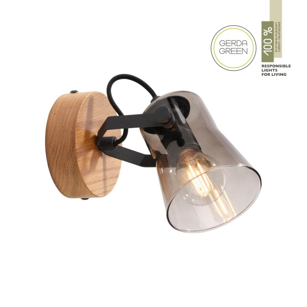 Wandlamp Green Langstrom hout Just Light 4043689994860