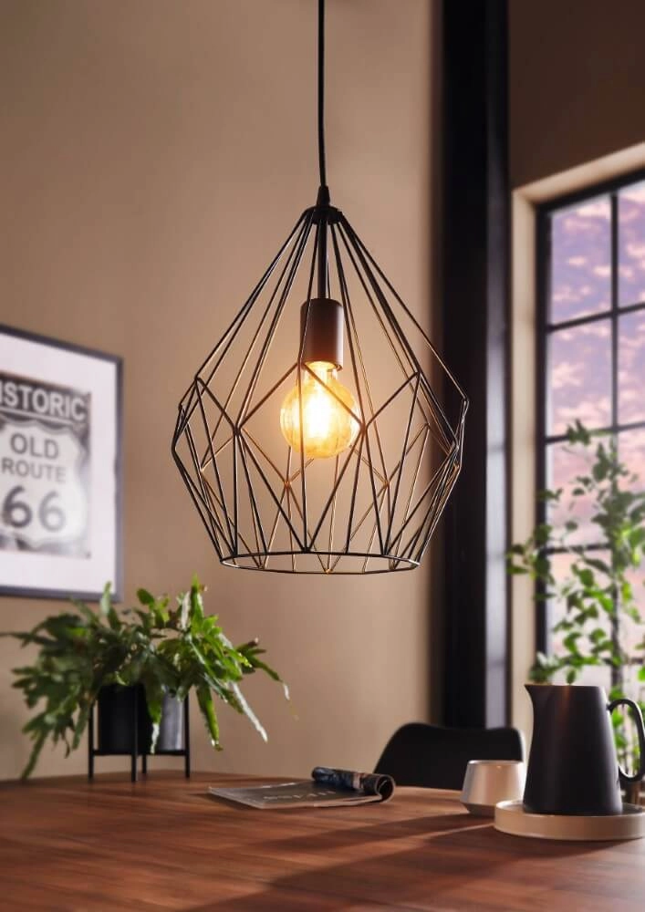 Hanglamp Carlton zwart Eglo 9002759492571