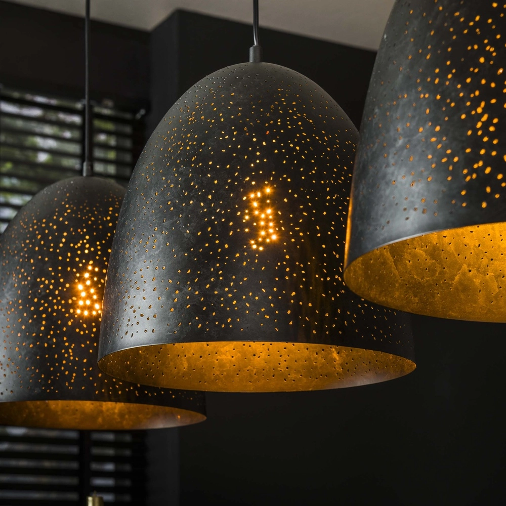 Eetkamer hanglamp Kosmos 3L - E27 - Charcoal Lyora 8716803512221