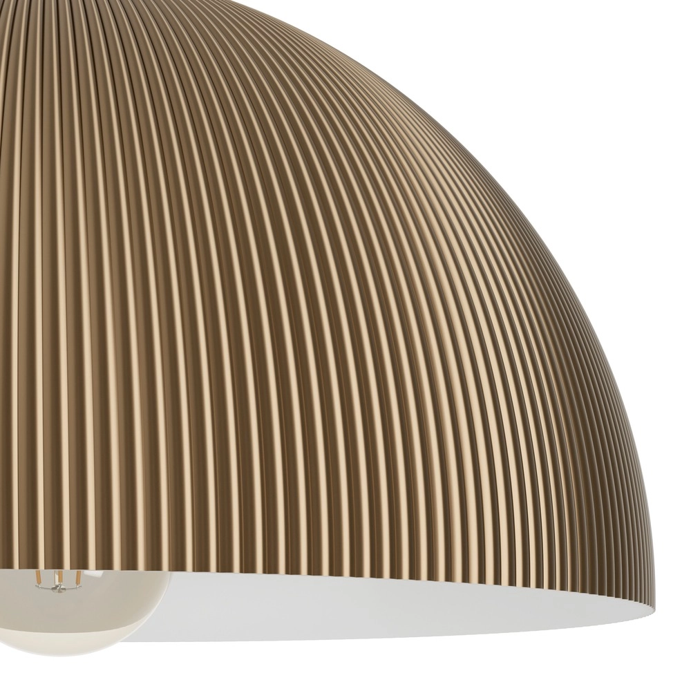 Design hanglamp Gaetano 2 brons met wit Ø 40cm Eglo 9008606391585