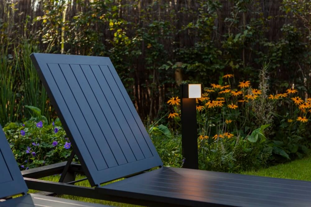 Design padverlichting Cuba zwart Lutec 6939412011585