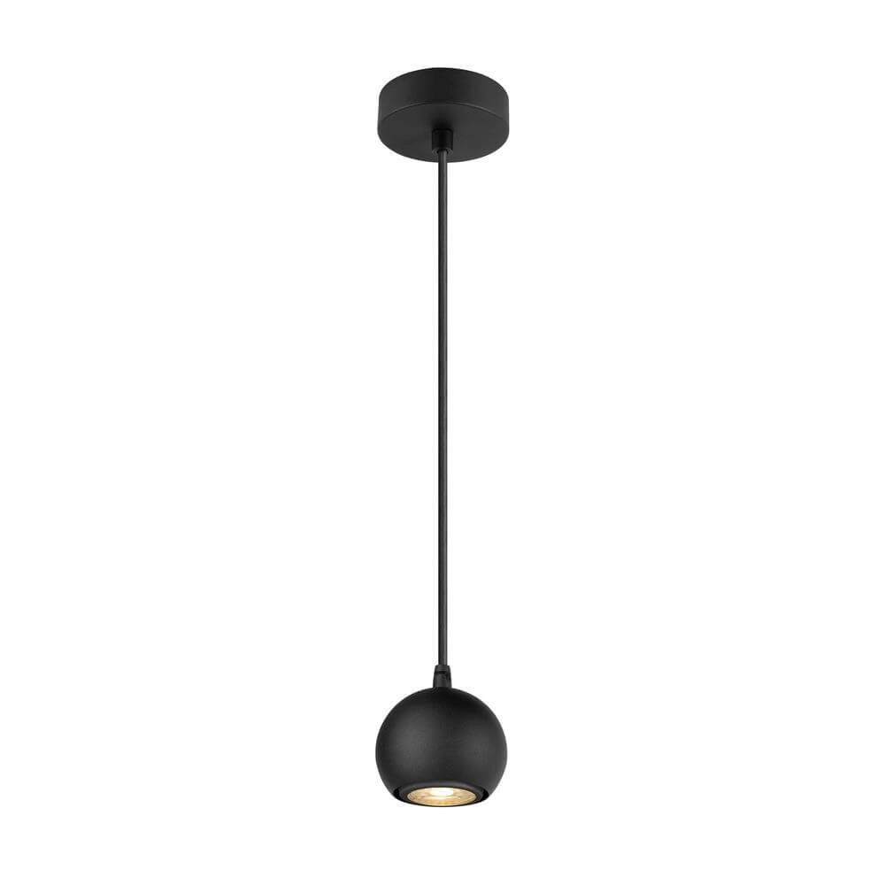 Strakke hanglamp Light Eye 90 zwart Ø 9cm
