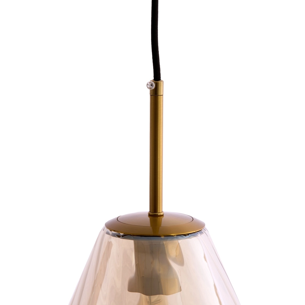 Glazen hanglamp Leona Ø 25cm - amber glas Light & Living 8717807834005