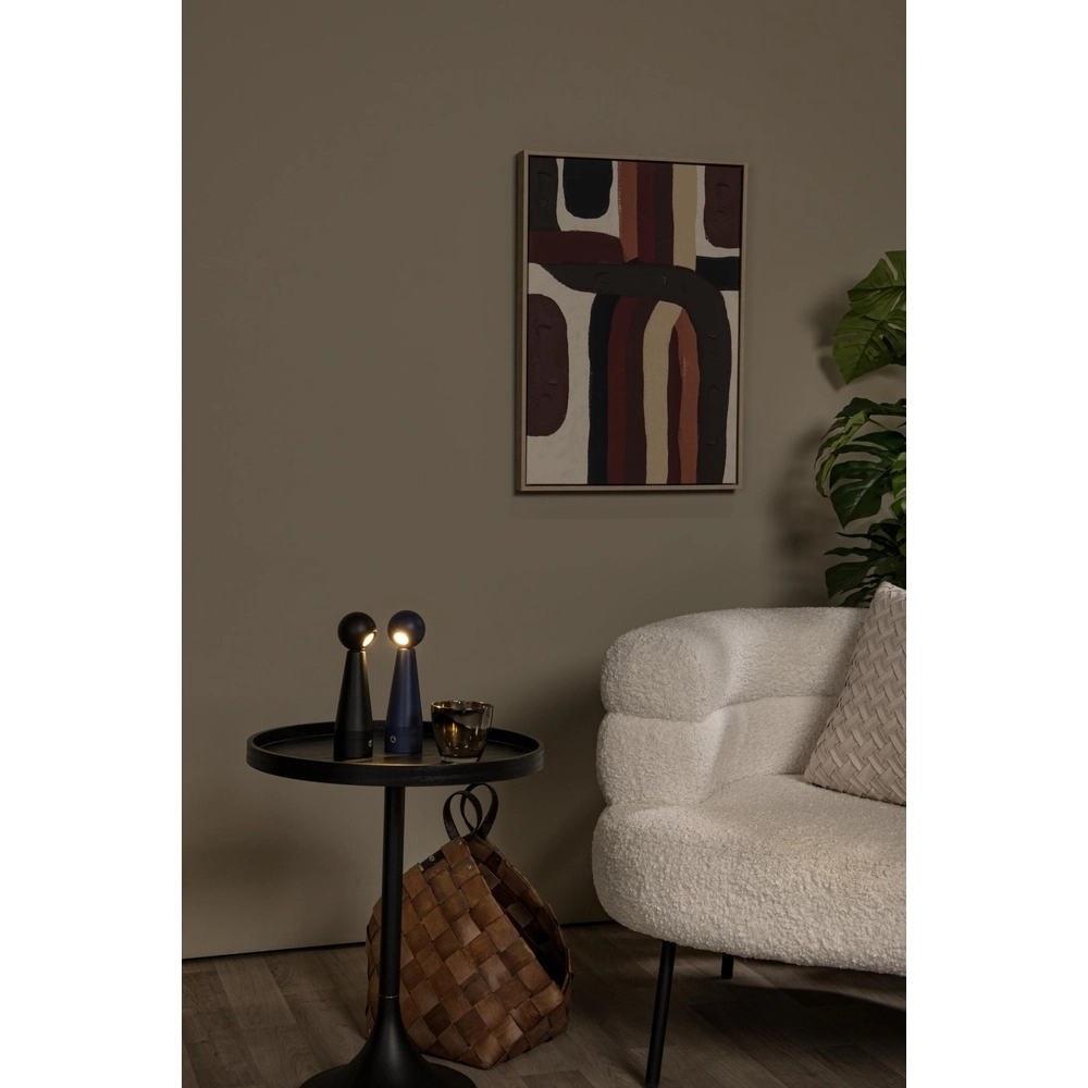 Oplaadbare tafellamp Ipsos zwart Lucide 5411212333964