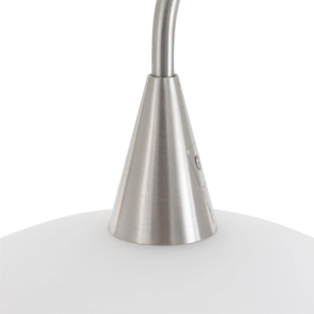 Moderne leeslamp Tallerken 3-lichts metaalgrijs Steinhauer 8712746132045