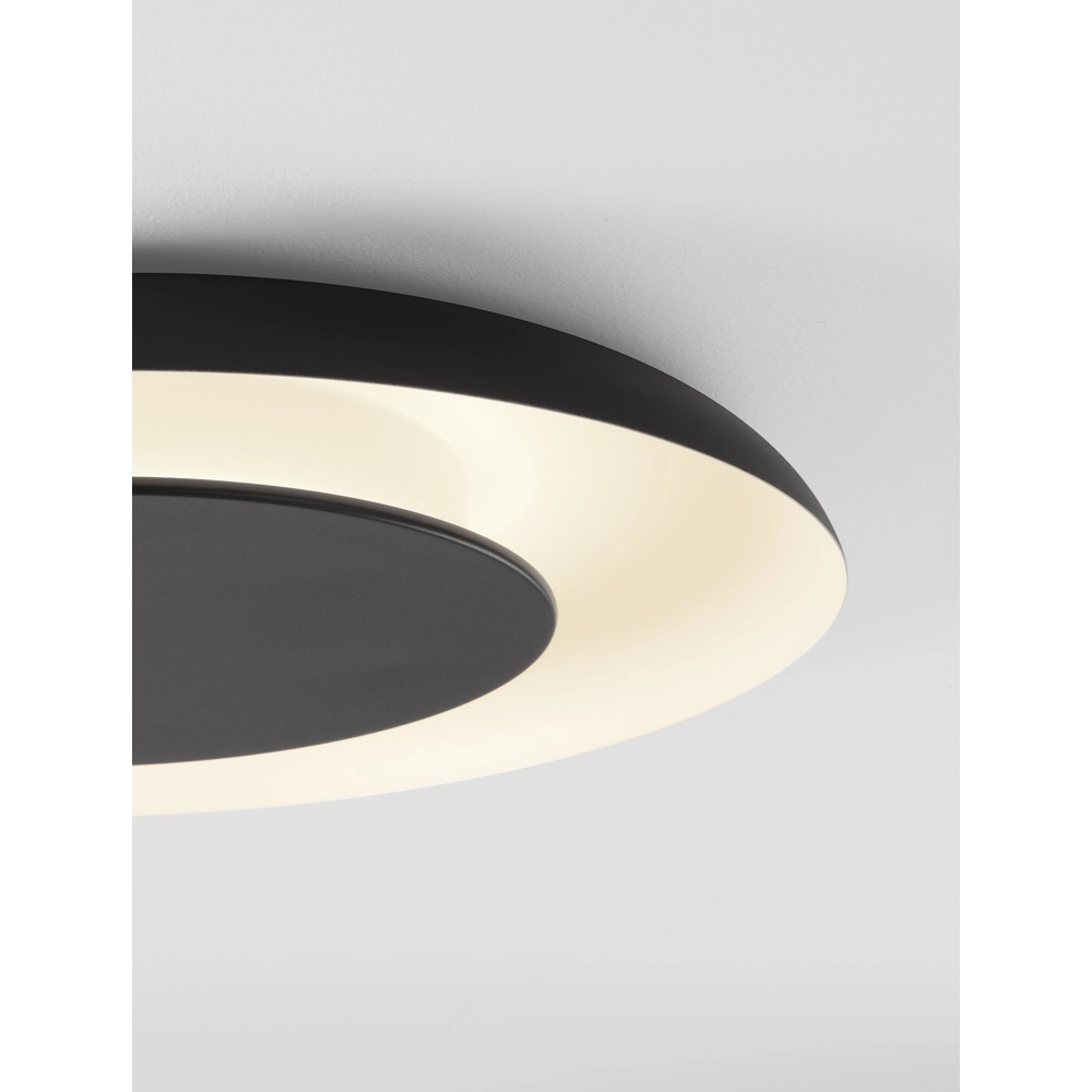 Design plafondlamp Epos Ø 60cm zwart met wit Lyora 5212017463197
