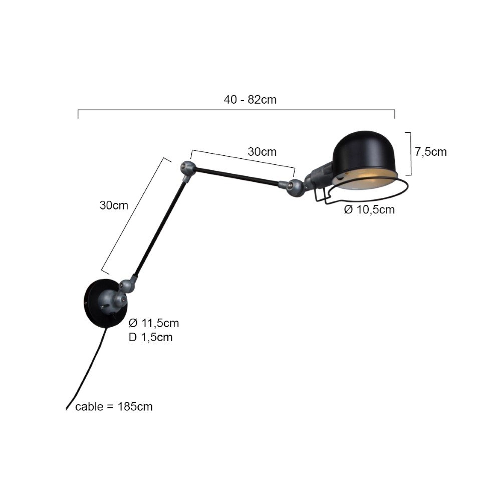 Landelijke leeslamp Davin Steinhauer 8712746102048