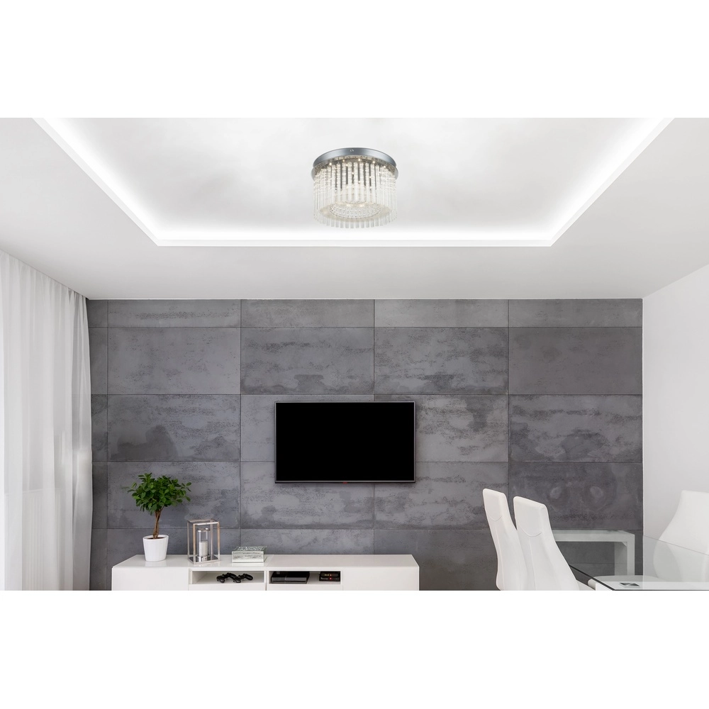Plafondlamp Joyce chroom Globo 9007371316489