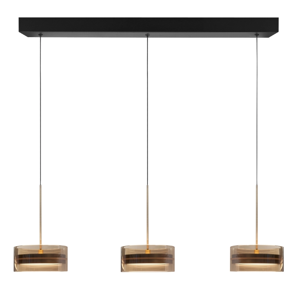3-lichts hanglamp Enzo dimbaar