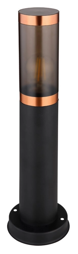 Zwart met roodkoperen terraslamp Boston Globo 9007371430925