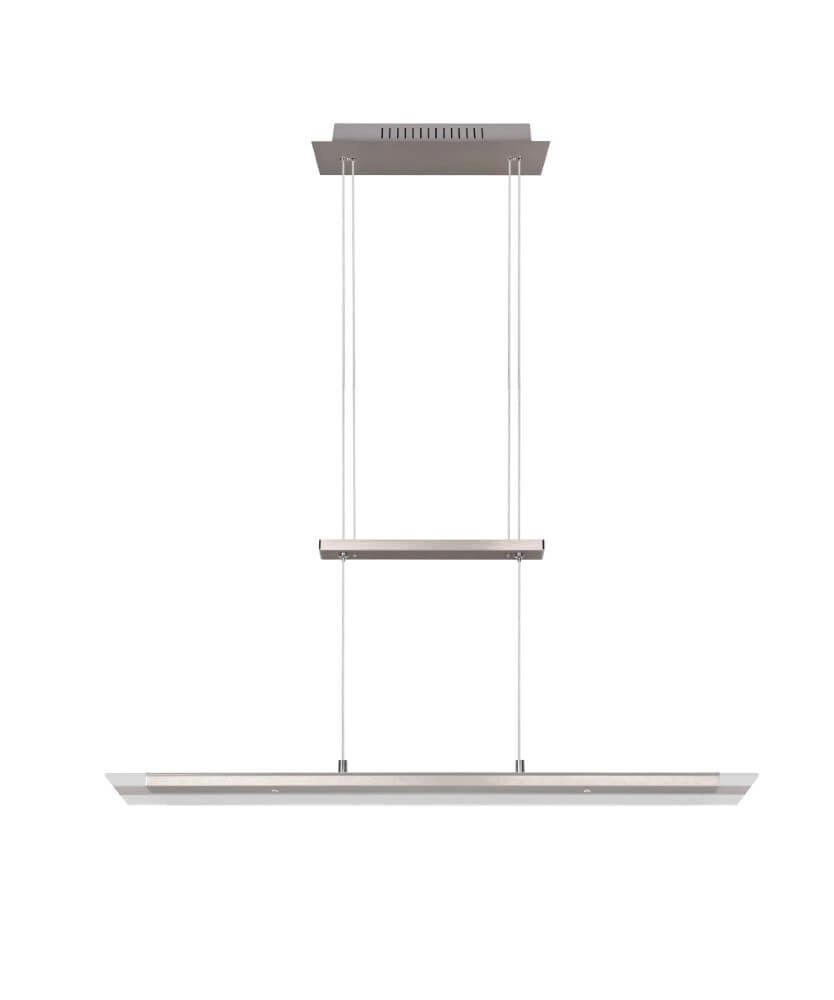 Glazen hanglamp Milos nikkel Trio 4017807588262