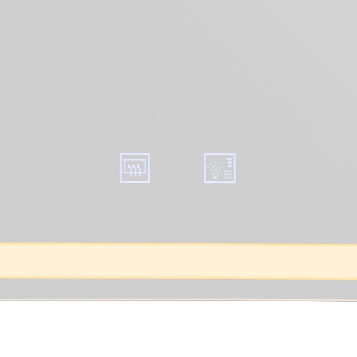 Led spiegellamp Trukko Square 60x80cm chroom SLV 4024163248808