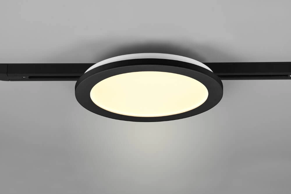 Raillamp Camillus 2-fase 26cm - 3000K zwart Trio 4017807506006