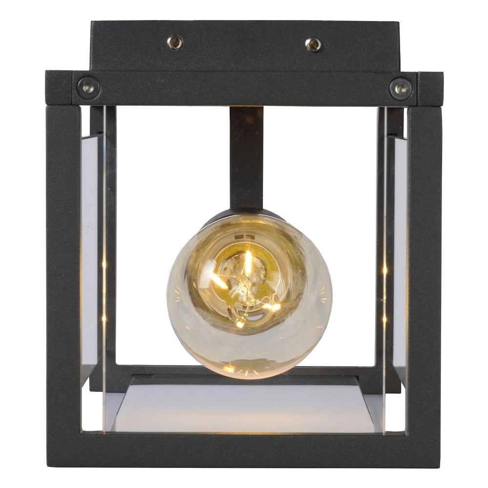 Strakke wandlamp Claire antraciet Lucide 5411212271549