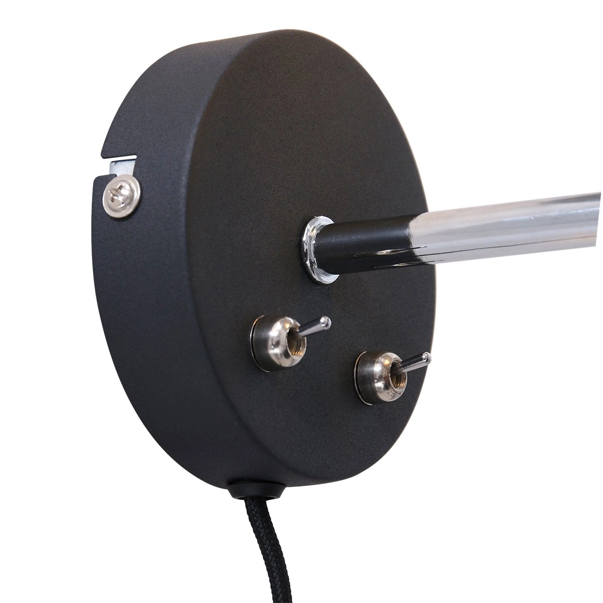 Design wandlamp Fastlast Up - Down zwart met smoke glas Steinhauer 8712746131406