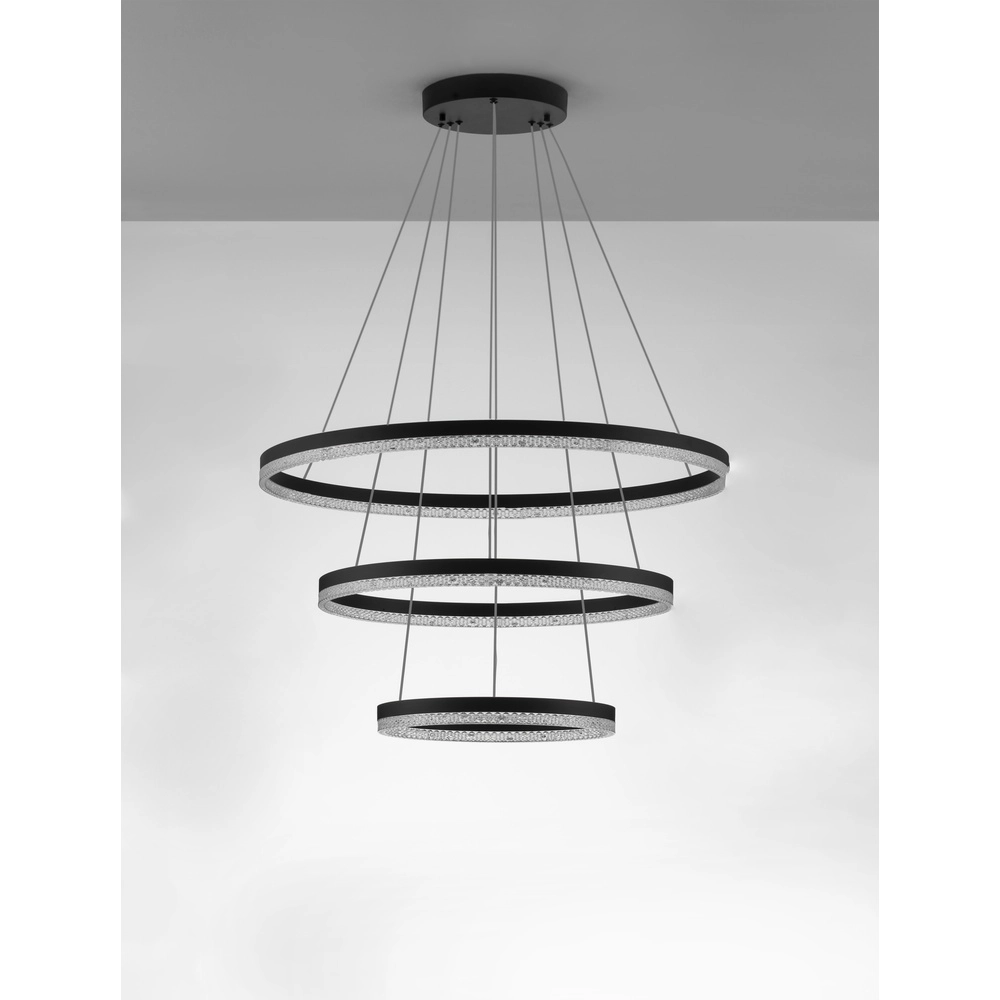 Hanglamp Adria zwart Ø 80cm Lyora 5212017443823