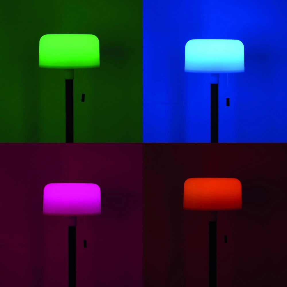 Design terraslamp Montapalma zwart met wit Eglo 9002759758912