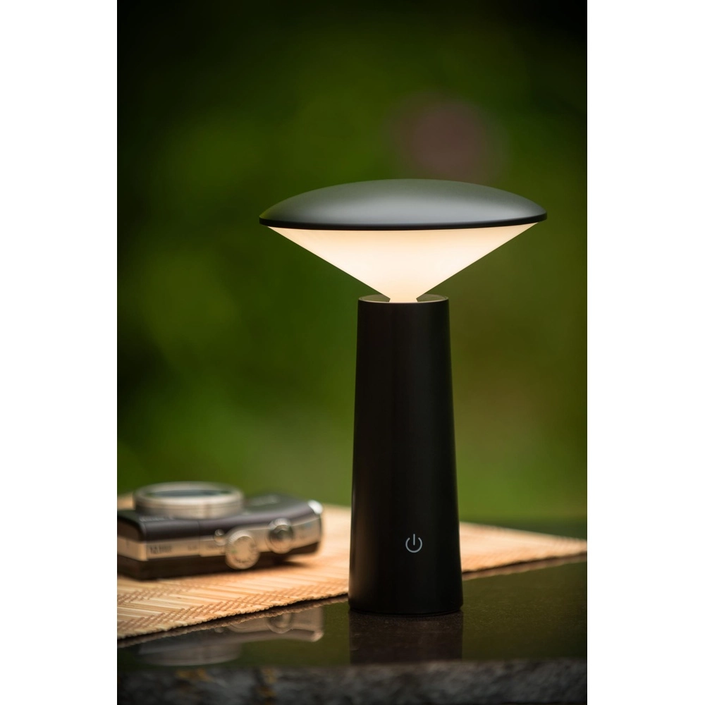 Oplaadbare tafellamp Jive IP44 zwart lichtkleur instelbaar Lucide 5411212021960