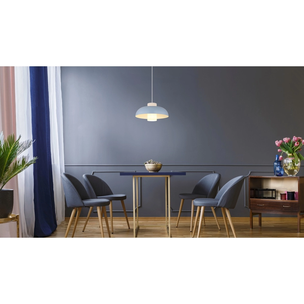 Moderne hanglamp Lowe blauw Ø 38cm Globo 9007371518166