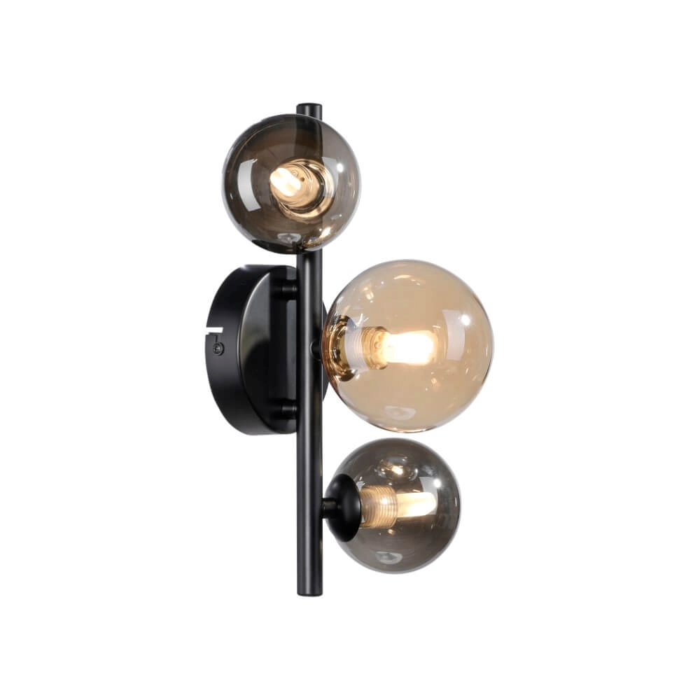Zwarte wandlamp Popsicle 3-lichts Paul Neuhaus 4012248375501