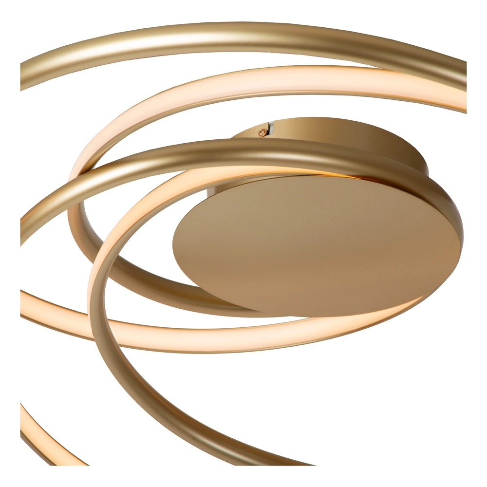 Design plafondlamp Sardana krul goud Premium by Lucide 5411212520906