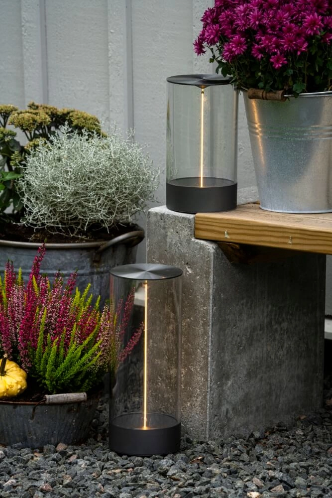 Oplaadbare lamp Edison L antraciet KonstSmide 7318307847376