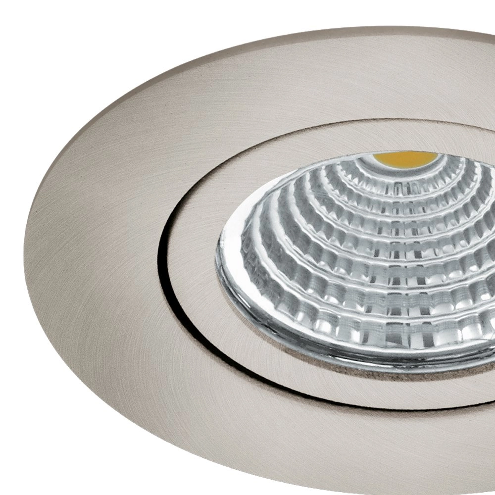 Richtbare led spot Saliceto rond - 6w -  4000K nikkel mat Eglo 9002759983079