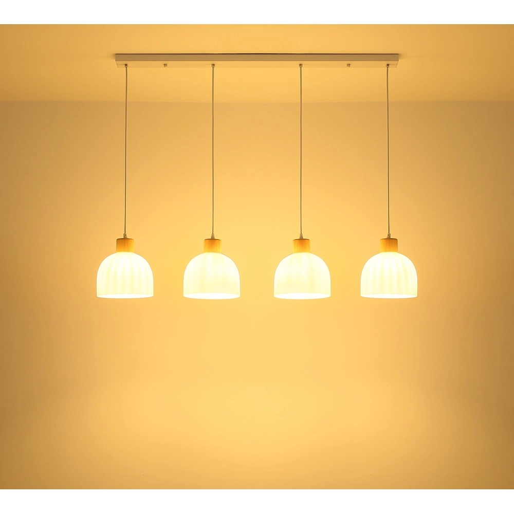 4-lichts hanglamp Swanson wit Globo 9007371581009
