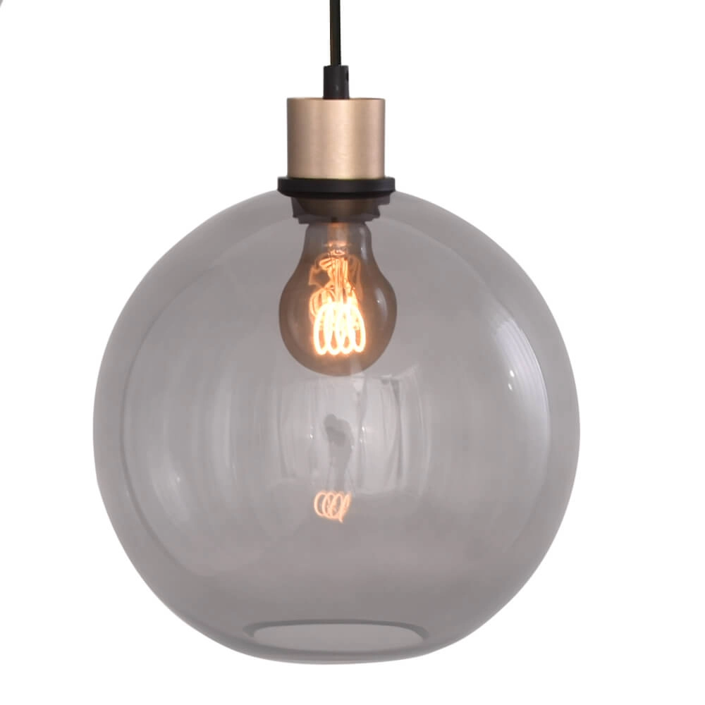 Vide hanglamp Lazise 3-lichts goud met zwart Masterlight 8718121303062