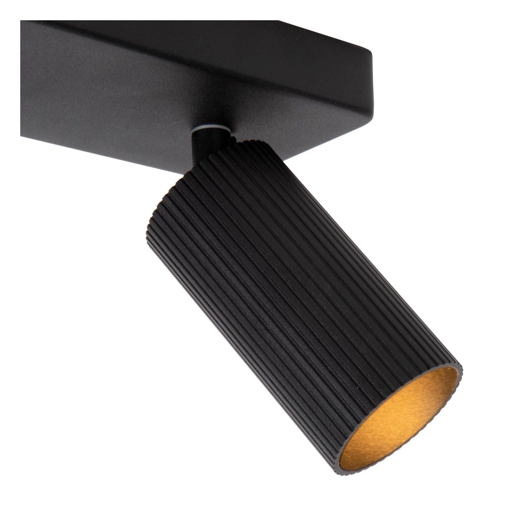 Opbouw plafondspot Clubs 2-lichts zwart Lucide 5411212093509