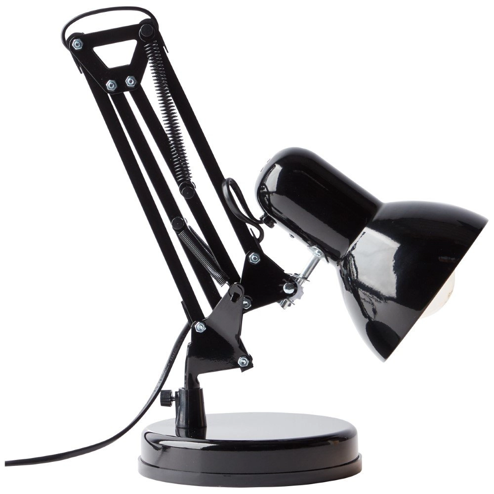 Glanzend zwarte bureaulamp Henry Brilliant 4004353102721