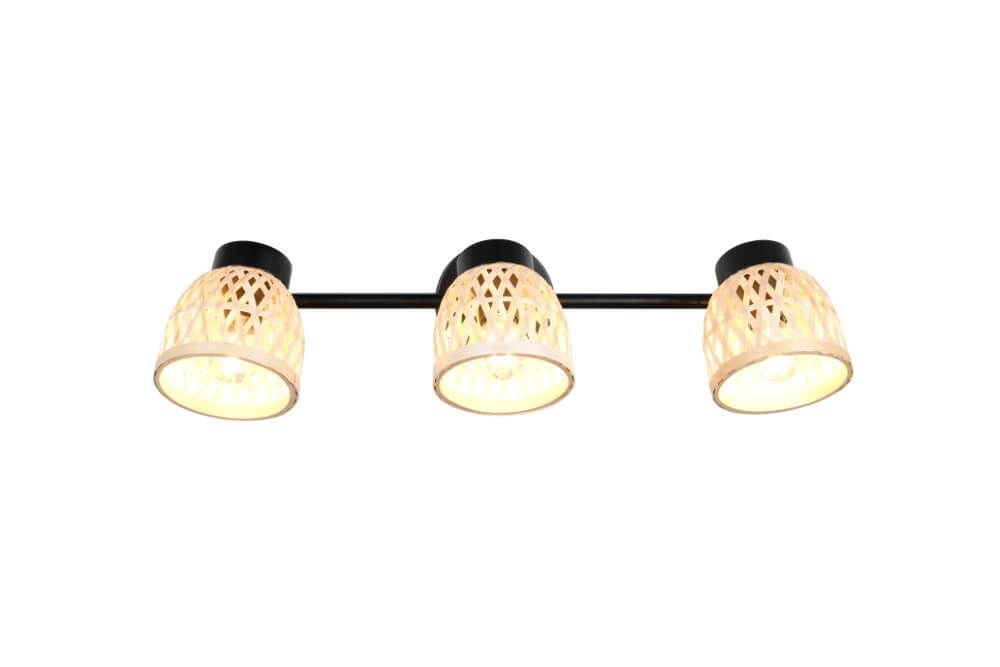 3-lichts plafondlamp Laurent met crème kapjes Trio 4017807637564
