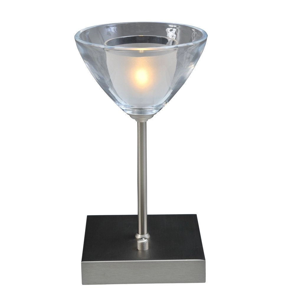 Tafellamp Caterina LED 20cm metaalgrijs Masterlight 8718121210605
