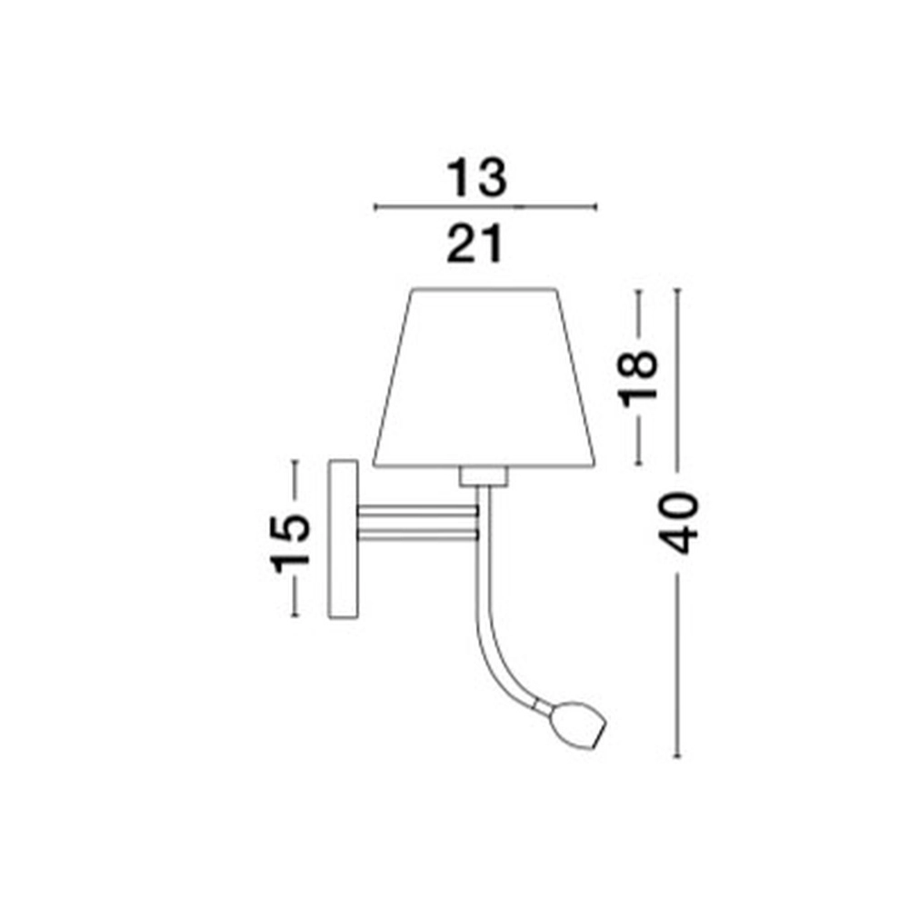Wandlamp Valencia wit met chroom Lyora 5212017411006