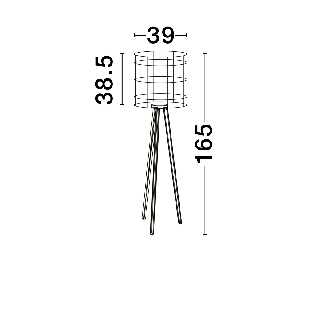 Vloerlamp Plette rotan Lyora 5212017453006