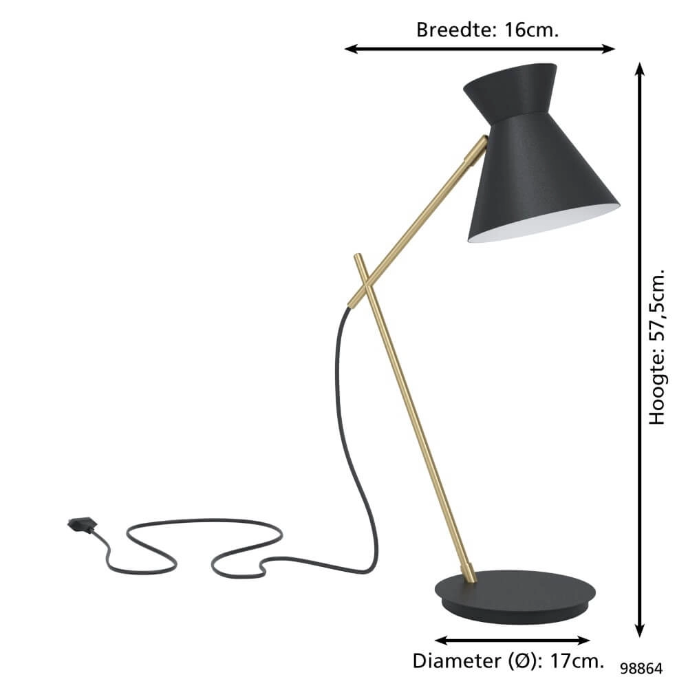 Design bureaulamp Amezaga Eglo 9002759988647