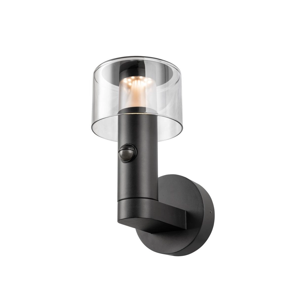 Wandlamp Taha zwart met sensor SLV 4024163318280