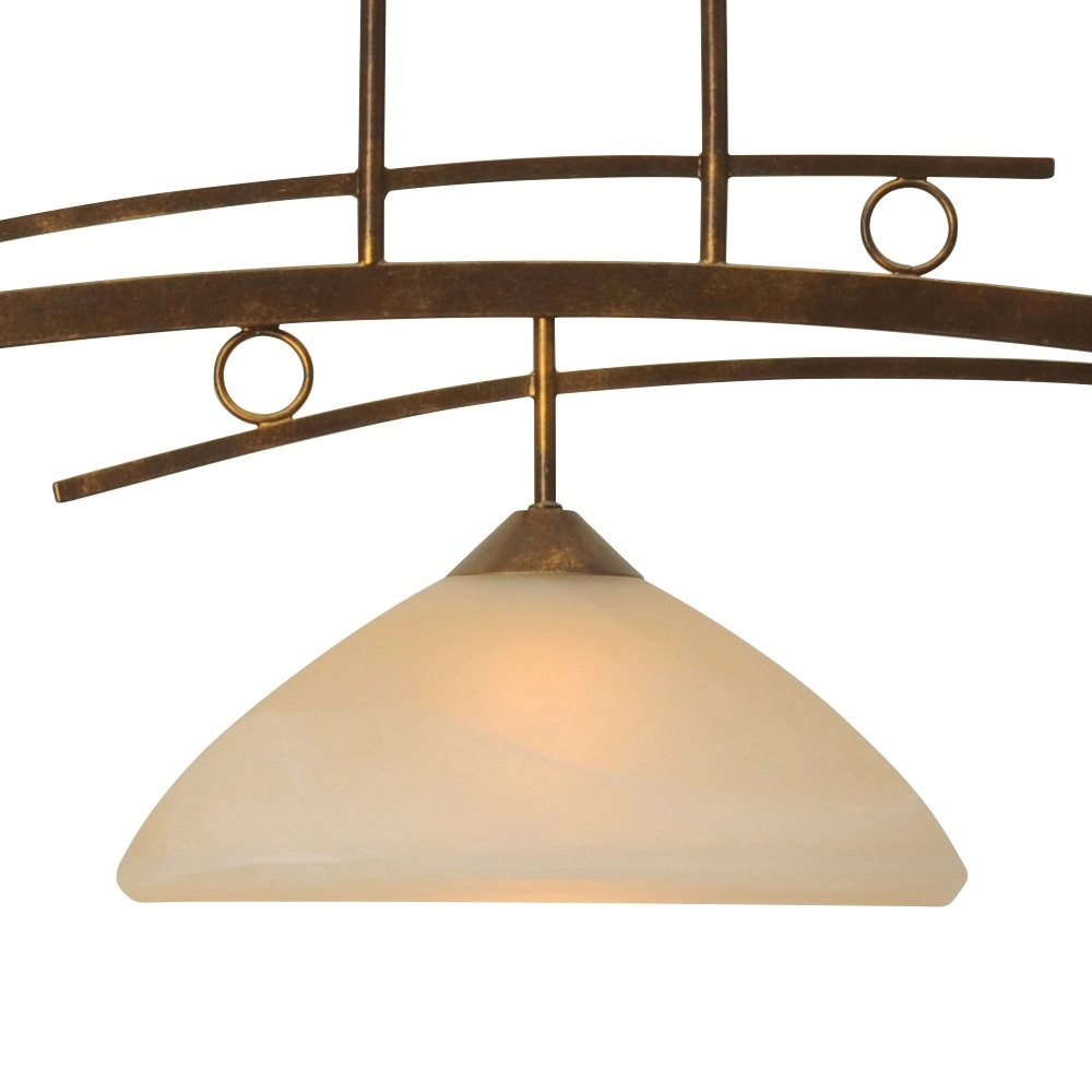 Eetkamer hanglamp Bolzano 3-lichts bronsbruin Masterlight 8718121008356